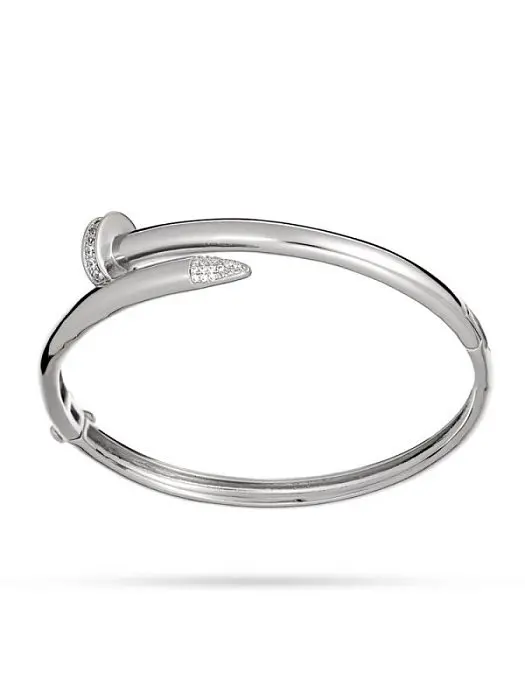 Браслет жесткий из серебра