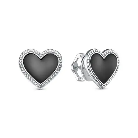 Серьги пуссеты из серебра