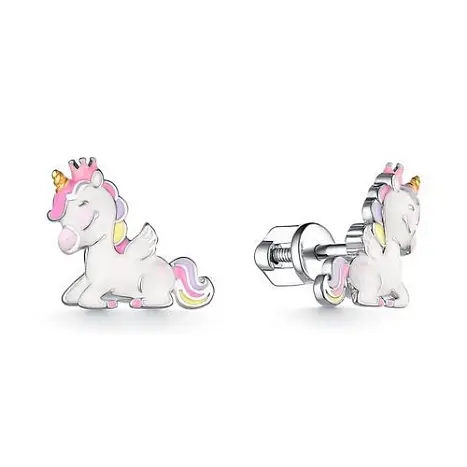Серьги детские из серебра