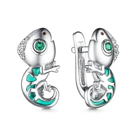 Серьги детские из серебра