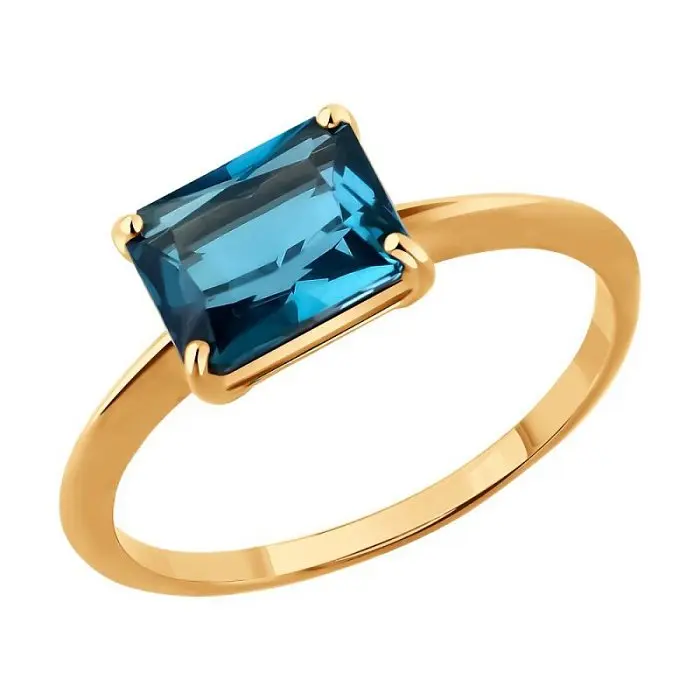 Кольцо декоративное из красного золота