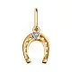 Подвеска декоративная из красного золота