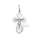 Подвеска крест из серебра