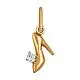 Подвеска декоративная из красного золота