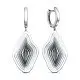Серьги подвесные из серебра