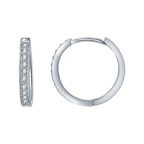 Серьги конго из серебра