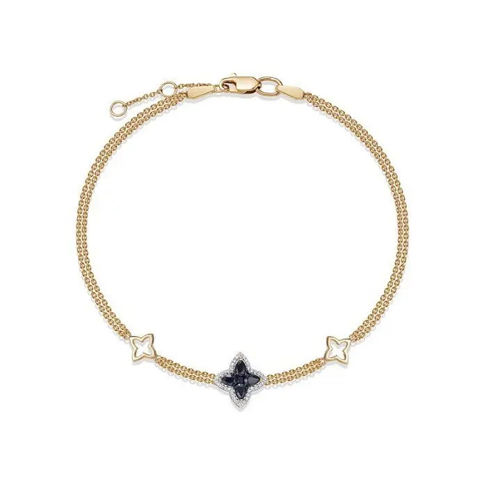 Браслет декоративный из комбинированного золота