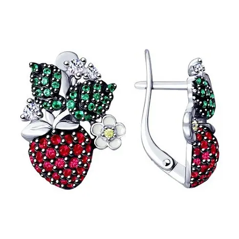 Серьги детские из серебра