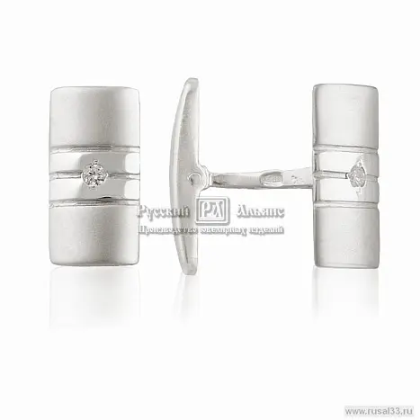 Запонки из серебра