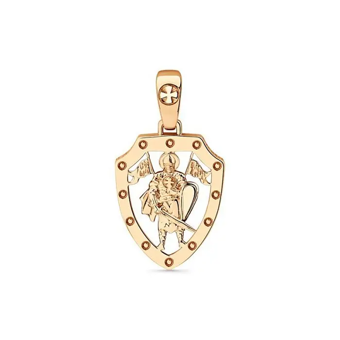 Подвеска икона из красного золота