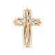 Подвеска крест из желтого золота