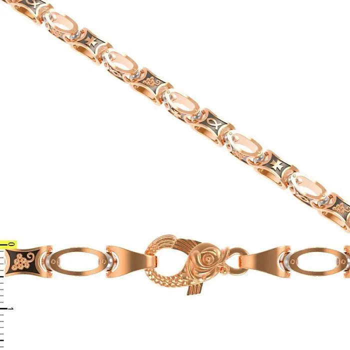 Цепь из красного золота