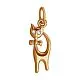 Подвеска декоративная из красного золота