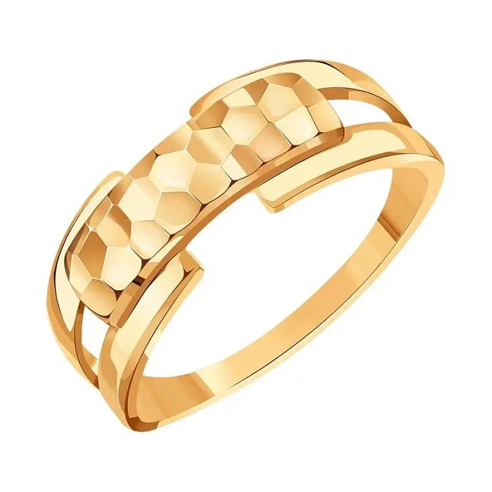 Кольцо декоративное из красного золота