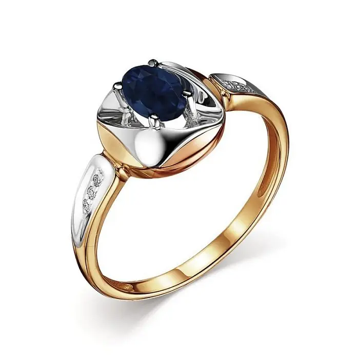 Кольцо декоративное из красного золота