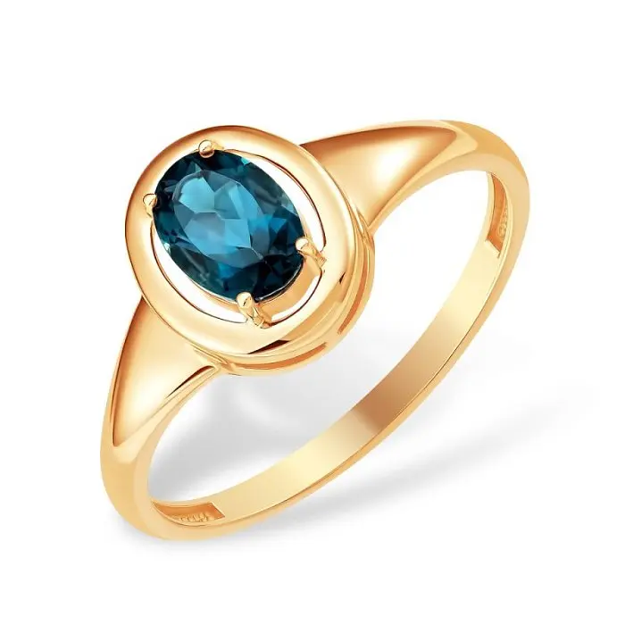 Кольцо декоративное из красного золота