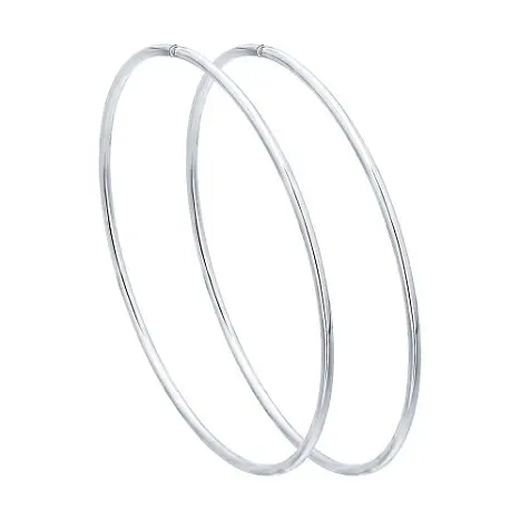 Серьги конго из серебра