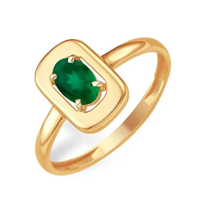 Кольцо декоративное из красного золота