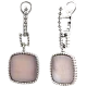 Серьги подвесные из серебра