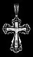 Подвеска крест из серебра