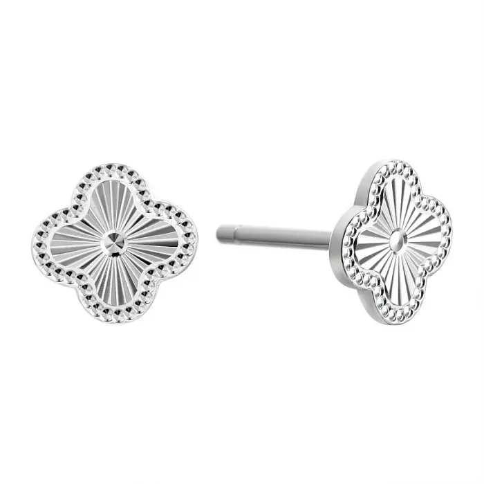 Серьги пуссеты из серебра