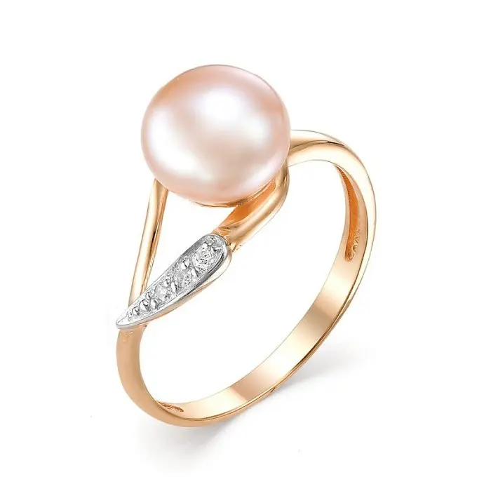 Кольцо декоративное из красного золота