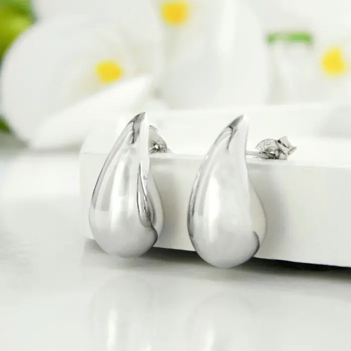 Серьги пуссеты из серебра