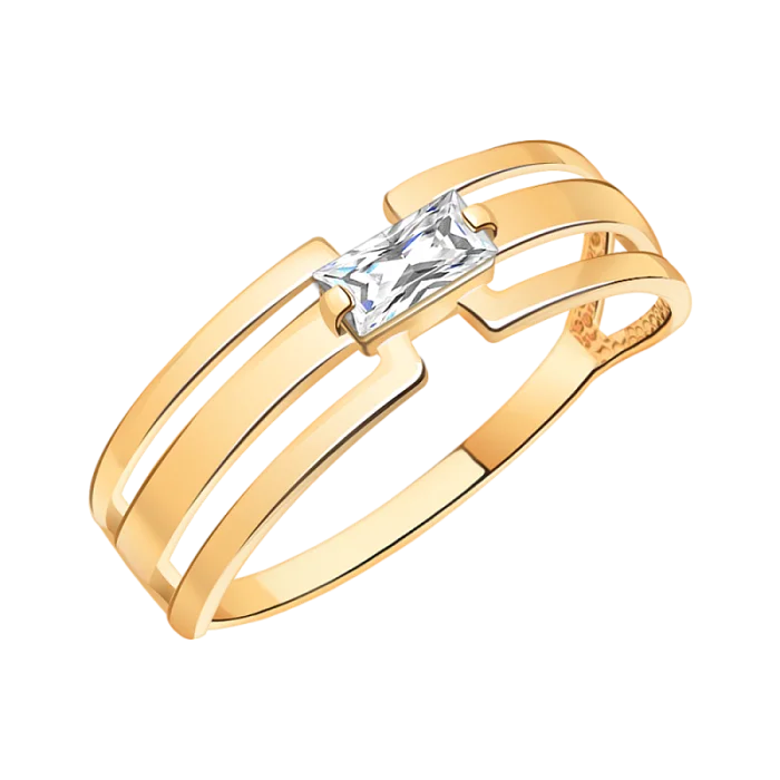 Кольцо декоративное из красного золота