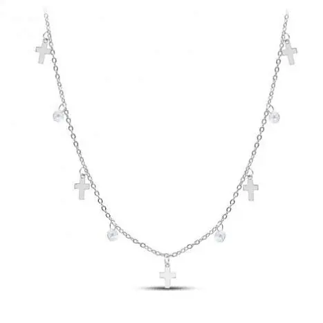Цепь колье из серебра