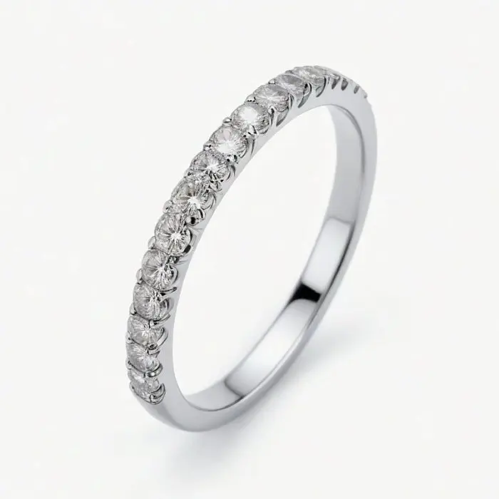 Кольцо декоративное из серебра вид 1