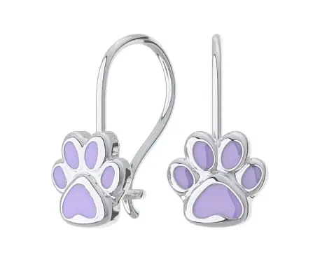 Серьги детские из серебра