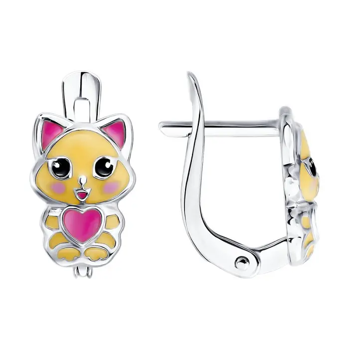 Серьги детские из серебра