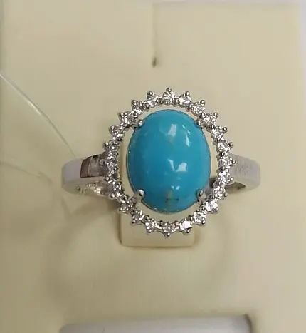 Кольцо декоративное из серебра