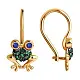 Серьги детские из красного золота