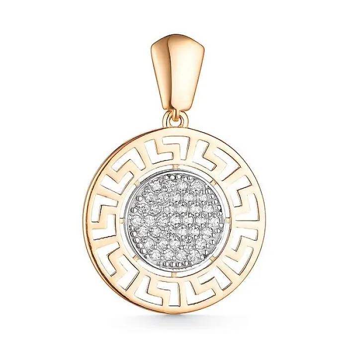 Подвеска декоративная из красного золота