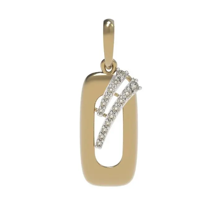 Подвеска декоративная из белого золота