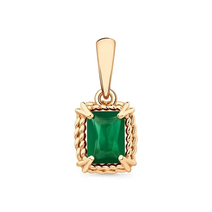 Подвеска декоративная из красного золота