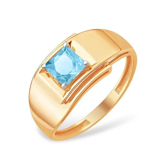 Кольцо декоративное из красного золота