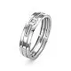 Кольцо обручальное из белого золота
