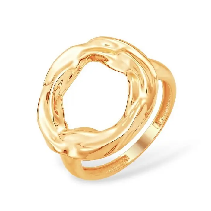 Кольцо декоративное из красного золота