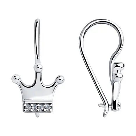 Серьги детские из серебра