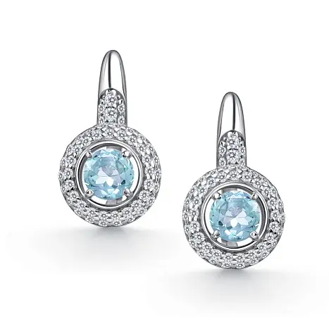 Серьги с английским замком из серебра