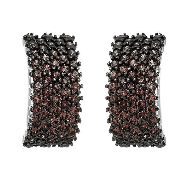 Серьги с английским замком из серебра