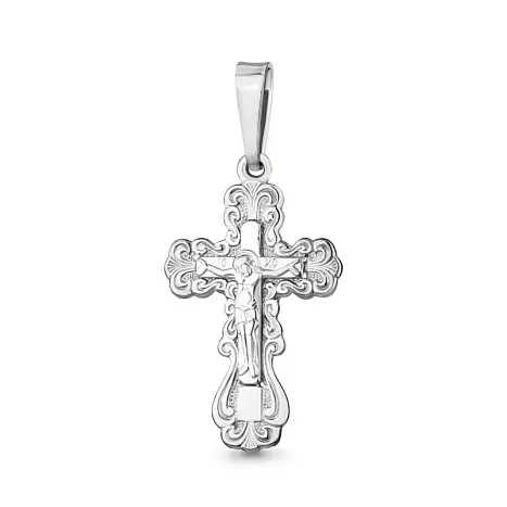 Подвеска крест из серебра