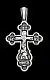 Подвеска крест из серебра