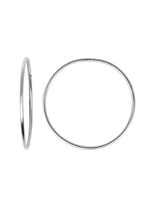 Серьги конго из серебра
