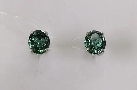 Серьги пуссеты из серебра