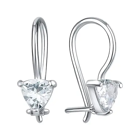 Серьги детские из серебра