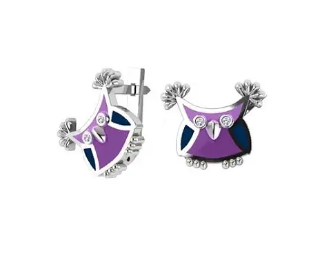 Серьги детские из серебра