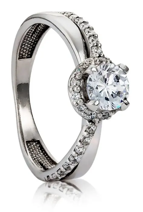 Кольцо декоративное из серебра